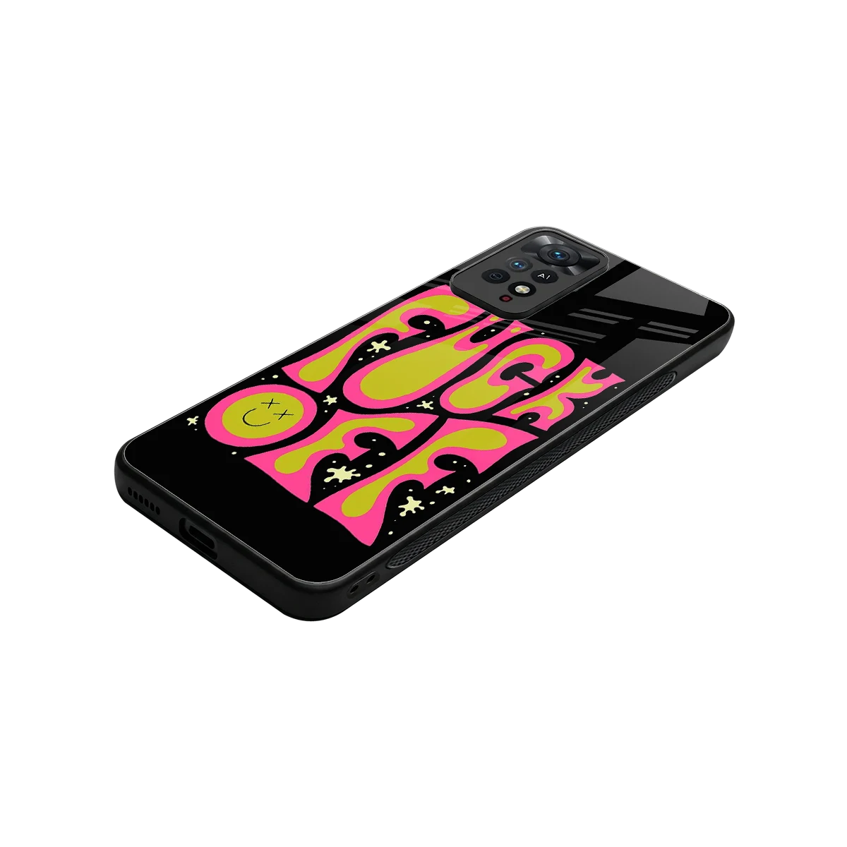 Buzz Off stylish phone case for redmi note 11 pro | glossy glass and slim fit
