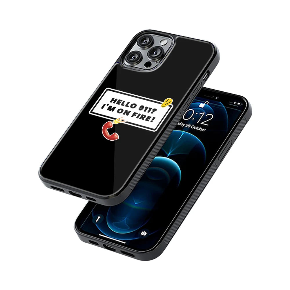 Protective Glass Back Phone Case Compatible with iPhone, Samsung, OnePlus, Pixel & More