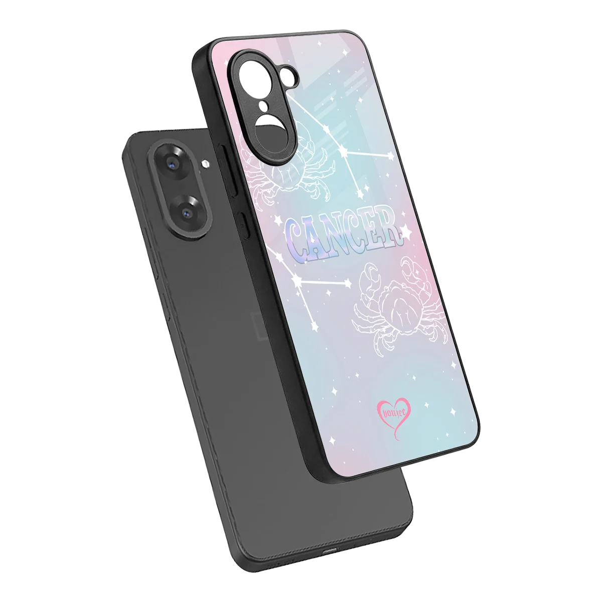 Cancer Aura sleek oneplus nord ce5 5g cover with tempered glass back and TPU edges