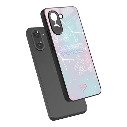 Cancer Aura sleek oneplus nord ce5 5g cover with tempered glass back and TPU edges