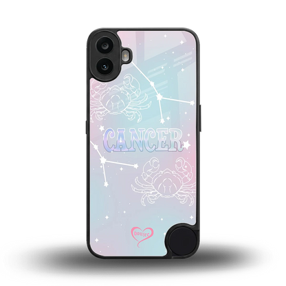 Cancer Aura back phone cover | glass case for cmf nothing phone 1