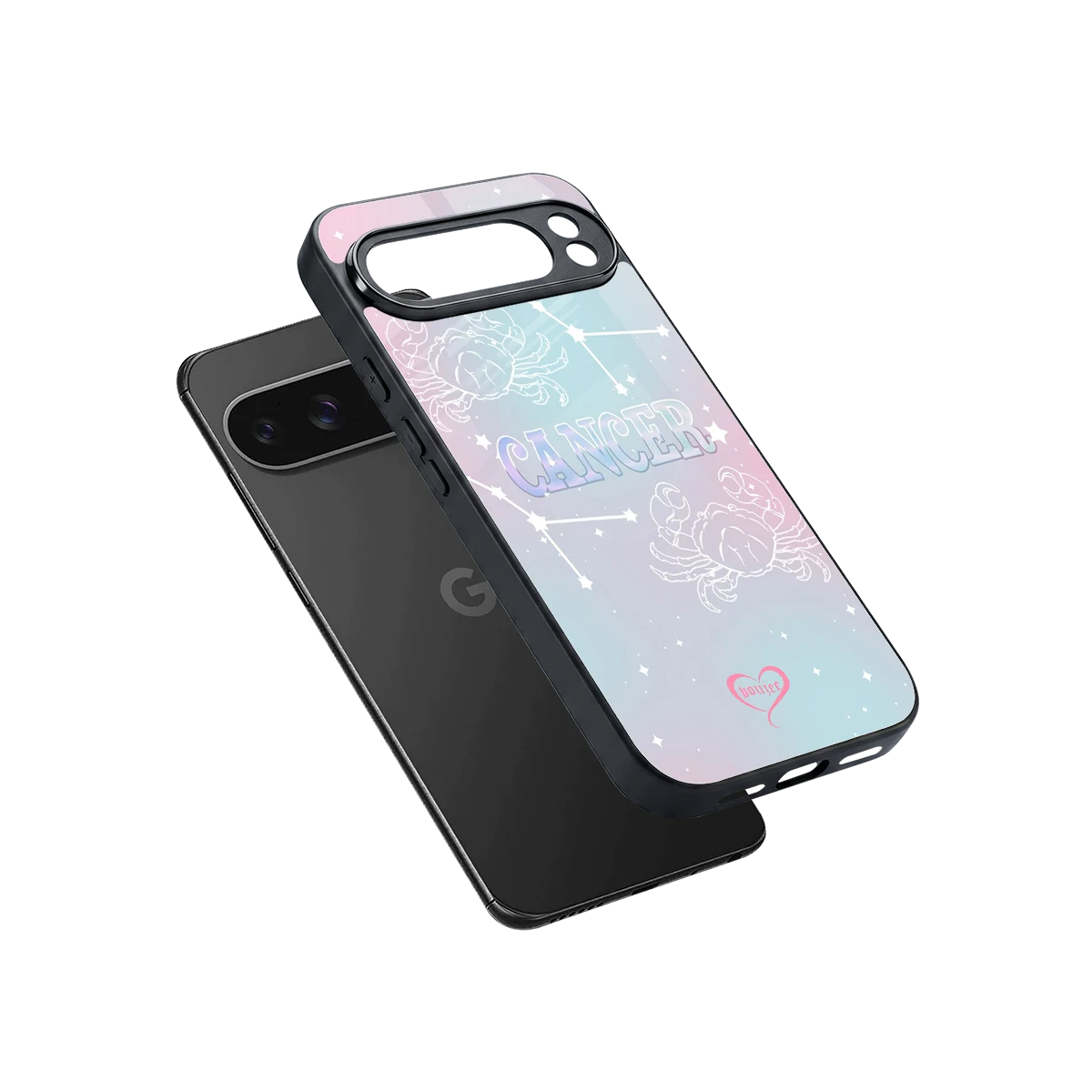 Cancer Aura sleek google pixel 10 pro xl cover with tempered glass back and TPU edges