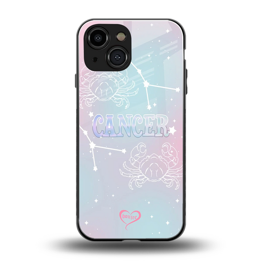 Cancer Aura back phone cover | glass case for iphone 13 mini