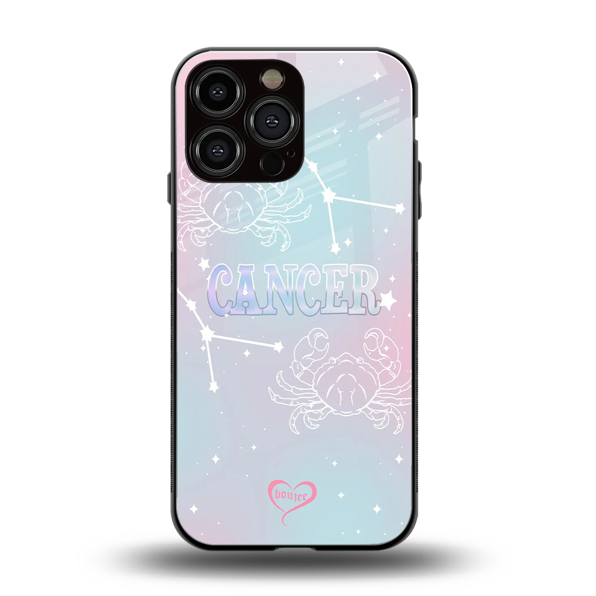 Cancer Aura back phone cover | glass case for iphone 15 pro max