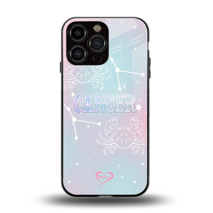 Cancer Aura back phone cover | glass case for iphone 15 pro max