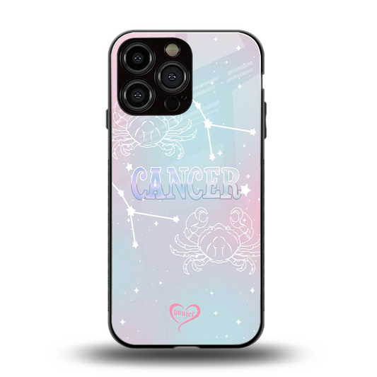 Cancer Aura back phone cover | glass case for iphone 15 pro max