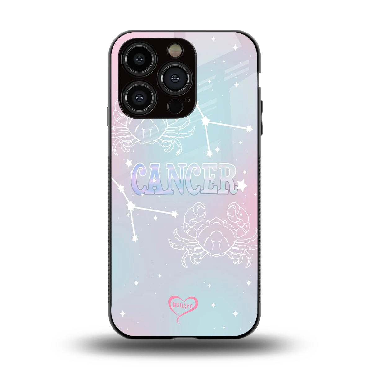 Cancer Aura back phone cover | glass case for iphone 15 pro
