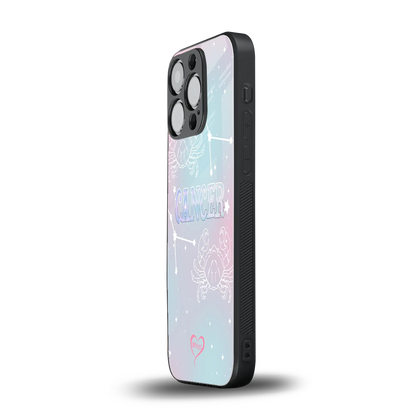Cancer Aura iphone 15 pro mobile cover | shockproof glass phone case