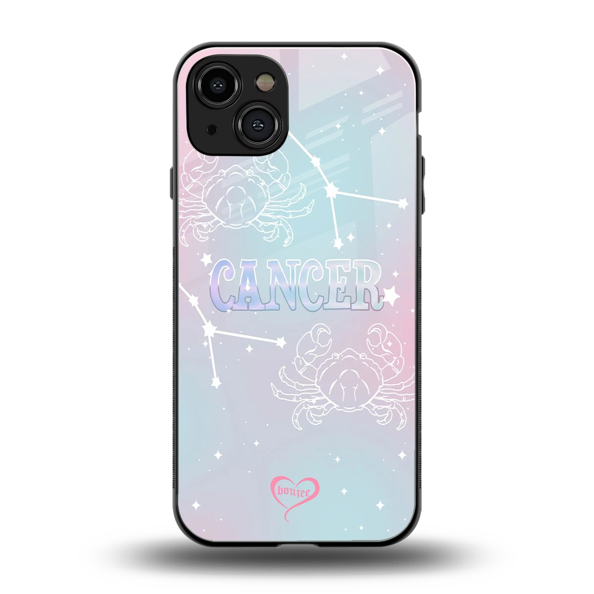 Cancer Aura back phone cover | glass case for iphone 15