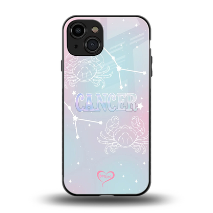 Cancer Aura back phone cover | glass case for iphone 15