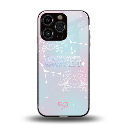 Cancer Aura back phone cover | glass case for iphone 16 pro