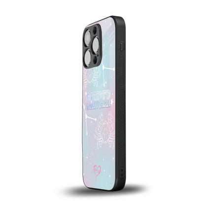 Cancer Aura iphone 16 pro mobile cover | shockproof glass phone case