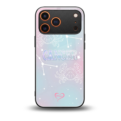 Cancer Aura back phone cover | glass case for iphone 17 pro