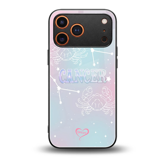Cancer Aura back phone cover | glass case for iphone 17 pro max