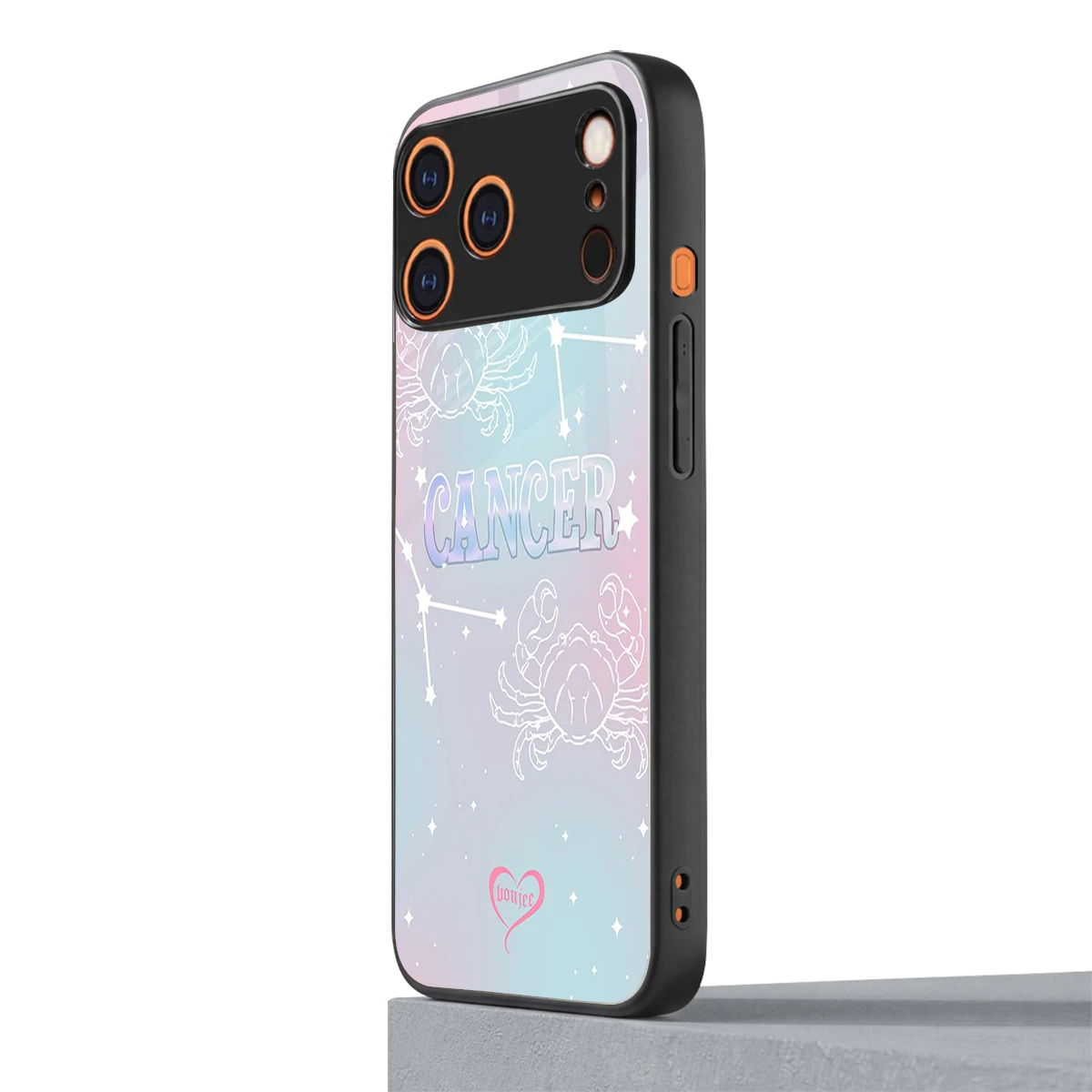 Cancer Aura iphone 17 pro mobile cover | shockproof glass phone case