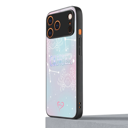 Cancer Aura iphone 17 pro mobile cover | shockproof glass phone case