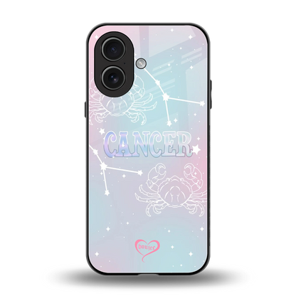 Cancer Aura back phone cover | glass case for iphone 17