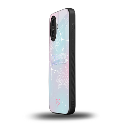 Cancer Aura iphone 17 mobile cover | shockproof glass phone case