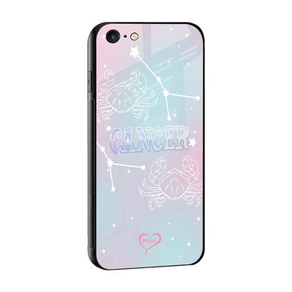 Cancer Aura sleek iphone 6s cover with tempered glass back and TPU edges