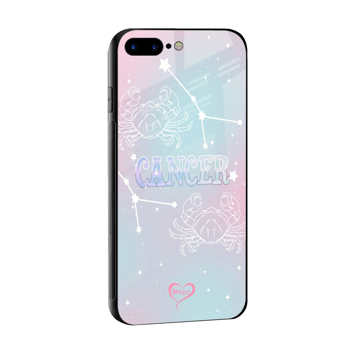 Cancer Aura sleek iphone 8 plus cover with tempered glass back and TPU edges