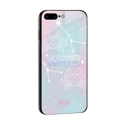 Cancer Aura sleek iphone 8 plus cover with tempered glass back and TPU edges