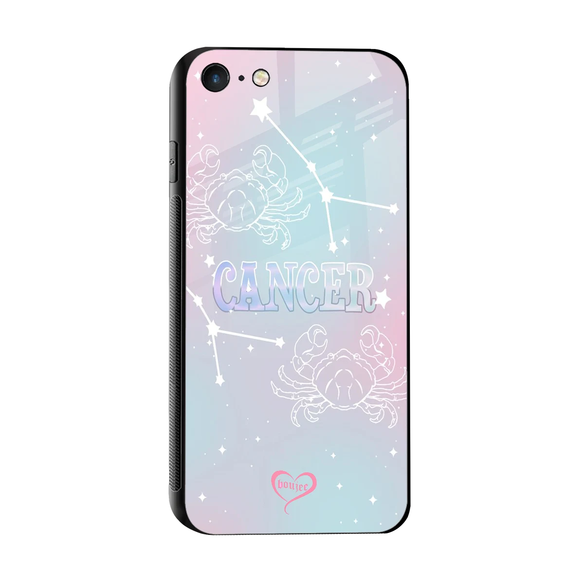Cancer Aura sleek iphone 7 cover with tempered glass back and TPU edges