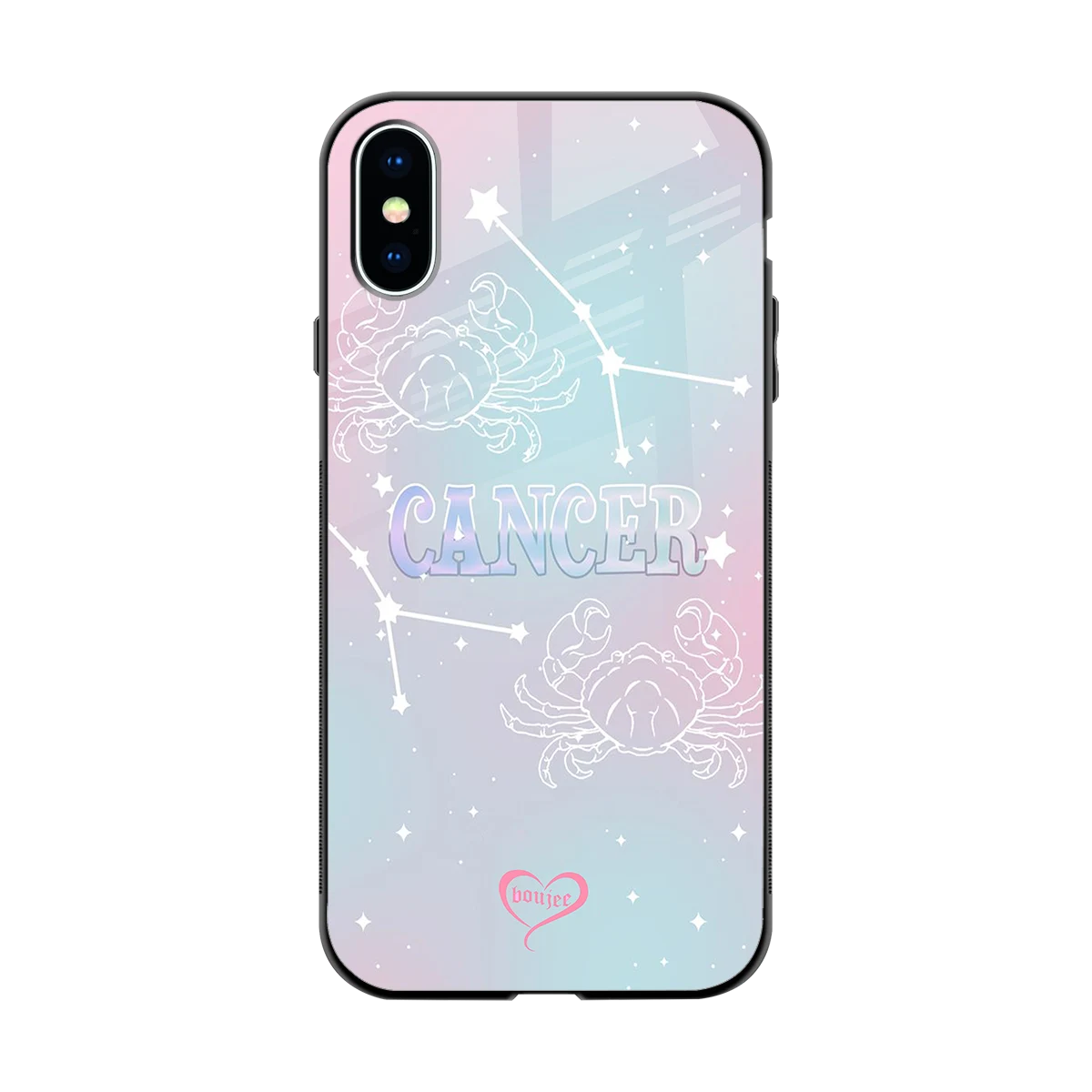 Cancer Aura back phone cover | glass case for iphone x