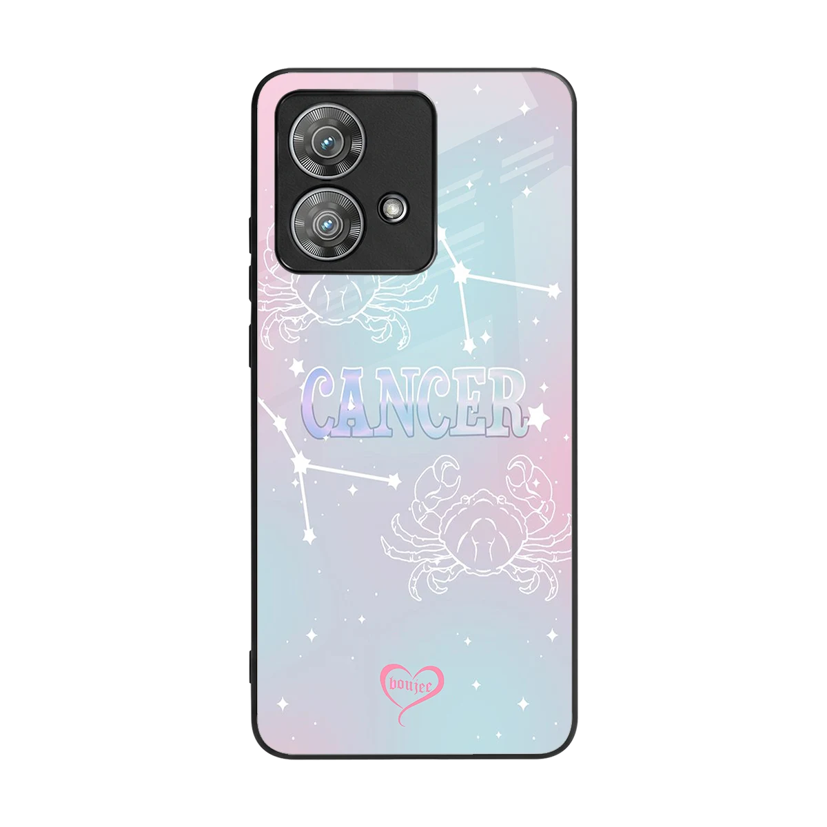 Cancer Aura back phone cover | glass case for motorola edge 40 neo 5g