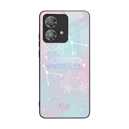 Cancer Aura back phone cover | glass case for motorola edge 40 neo 5g