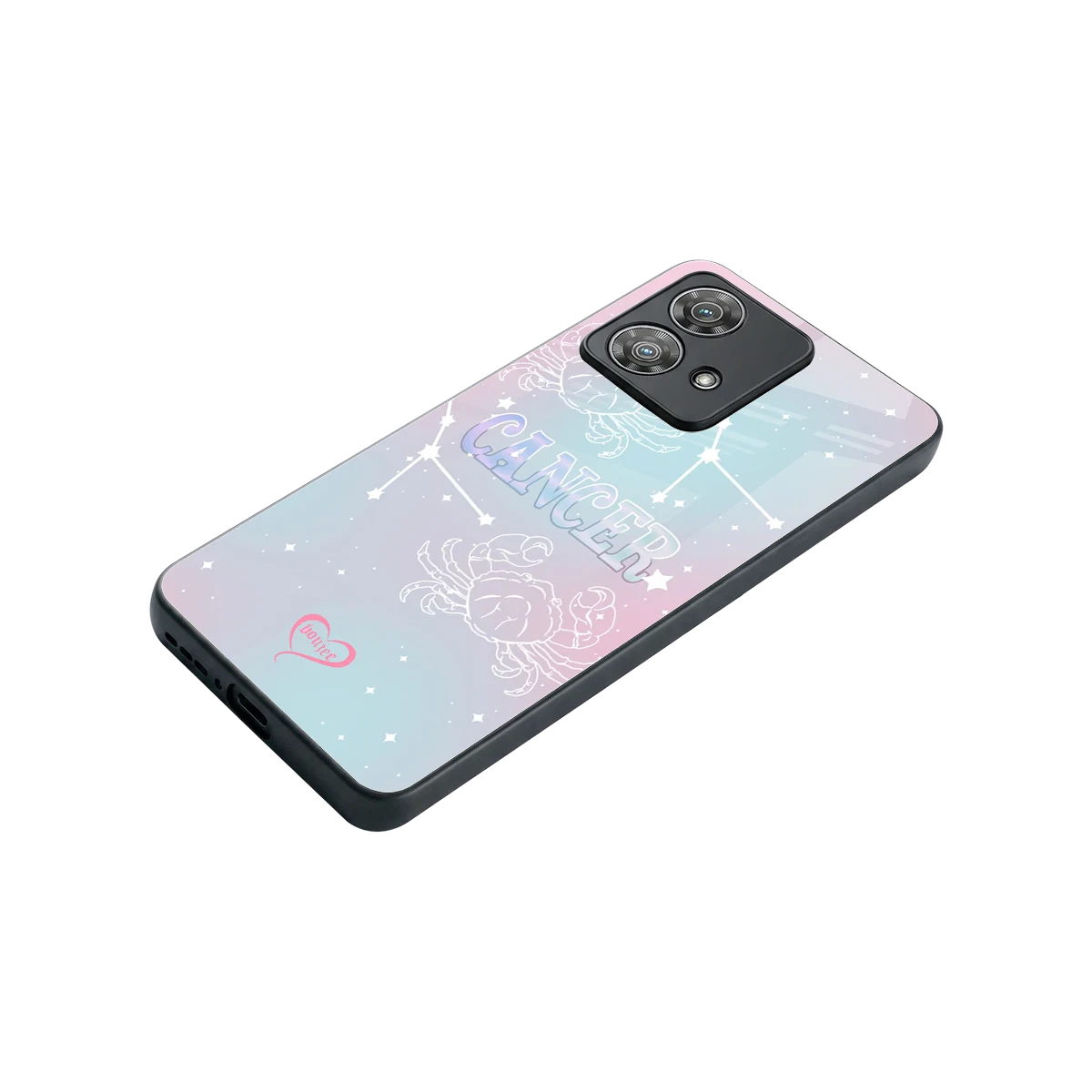 Cancer Aura stylish phone case for motorola edge 40 neo 5g | glossy glass and slim fit