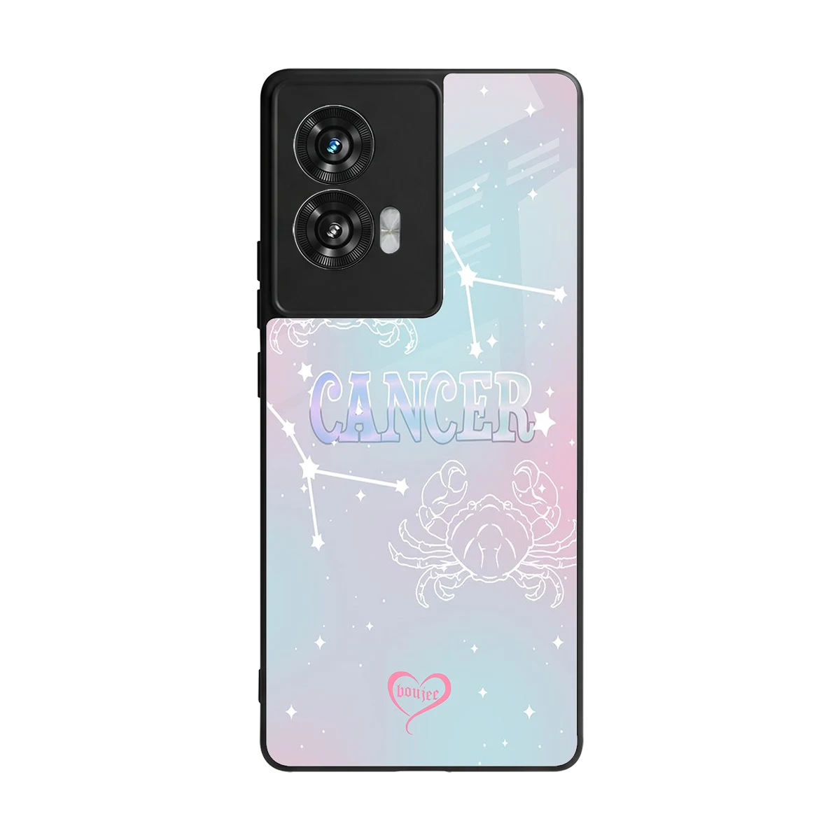 Cancer Aura back phone cover | glass case for motorola edge 50 fusion