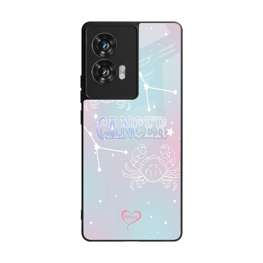 Cancer Aura back phone cover | glass case for motorola edge 50 fusion