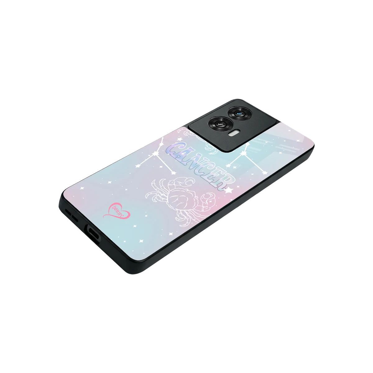 Cancer Aura stylish phone case for motorola edge 50 fusion | glossy glass and slim fit