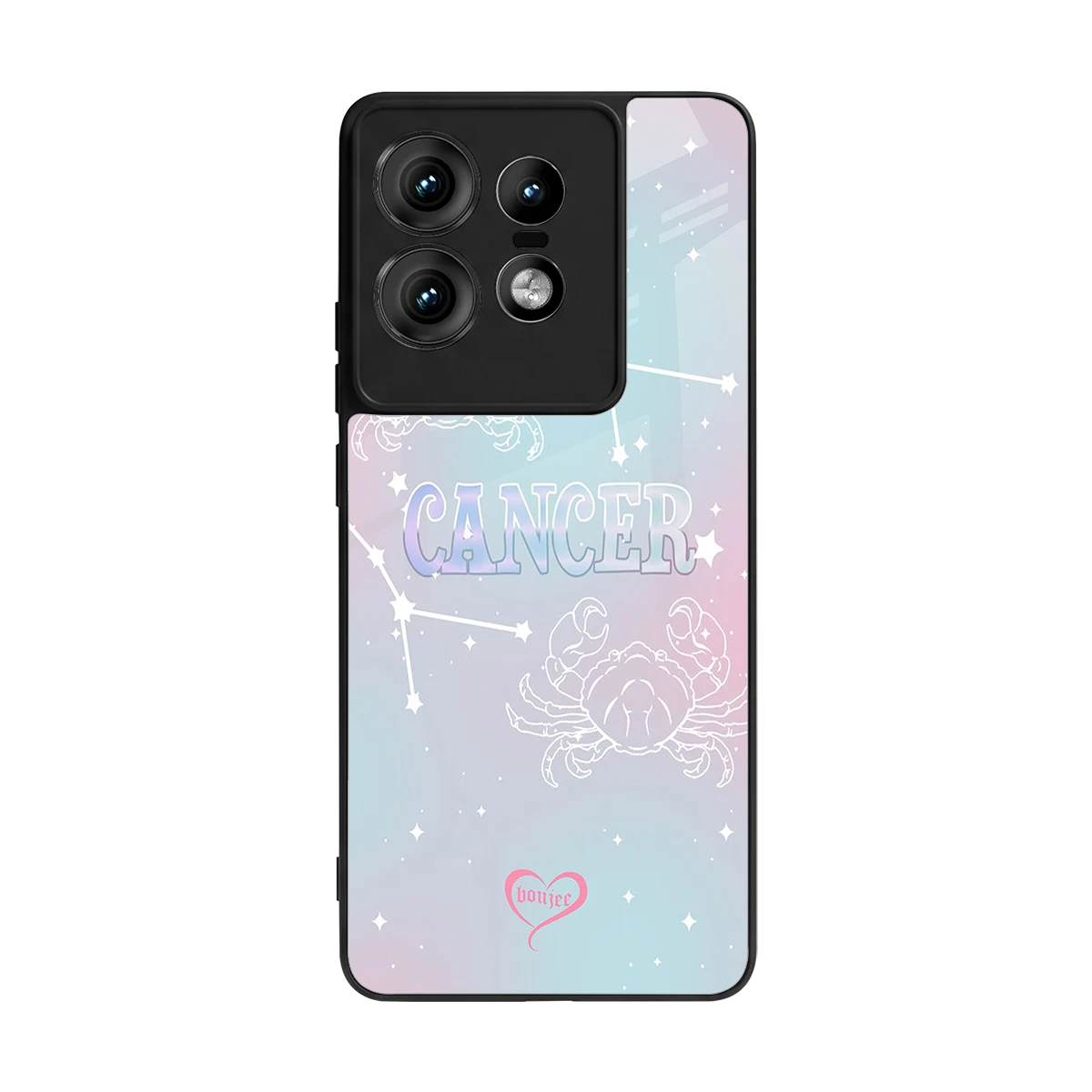 Cancer Aura back phone cover | glass case for motorola edge 50 pro