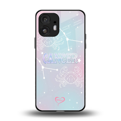 Cancer Aura back phone cover | glass case for nothing phone 2