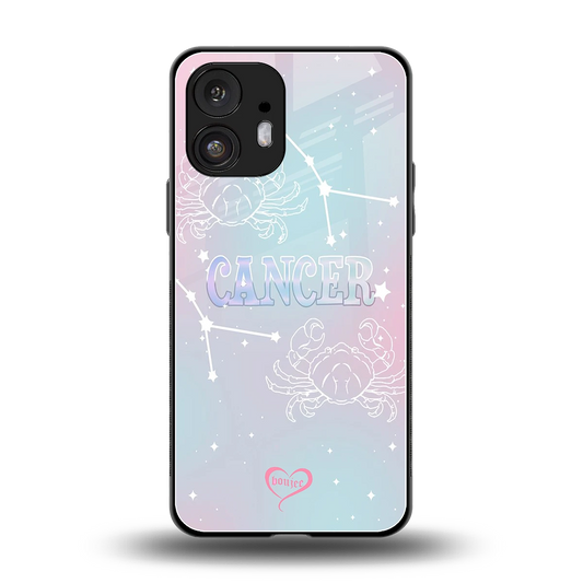 Cancer Aura back phone cover | glass case for nothing phone 2