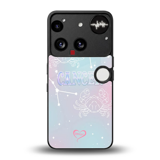 Cancer Aura back phone cover | glass case for nothing phone 3