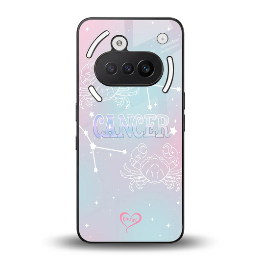 Cancer Aura back phone cover | glass case for nothing phone 3a