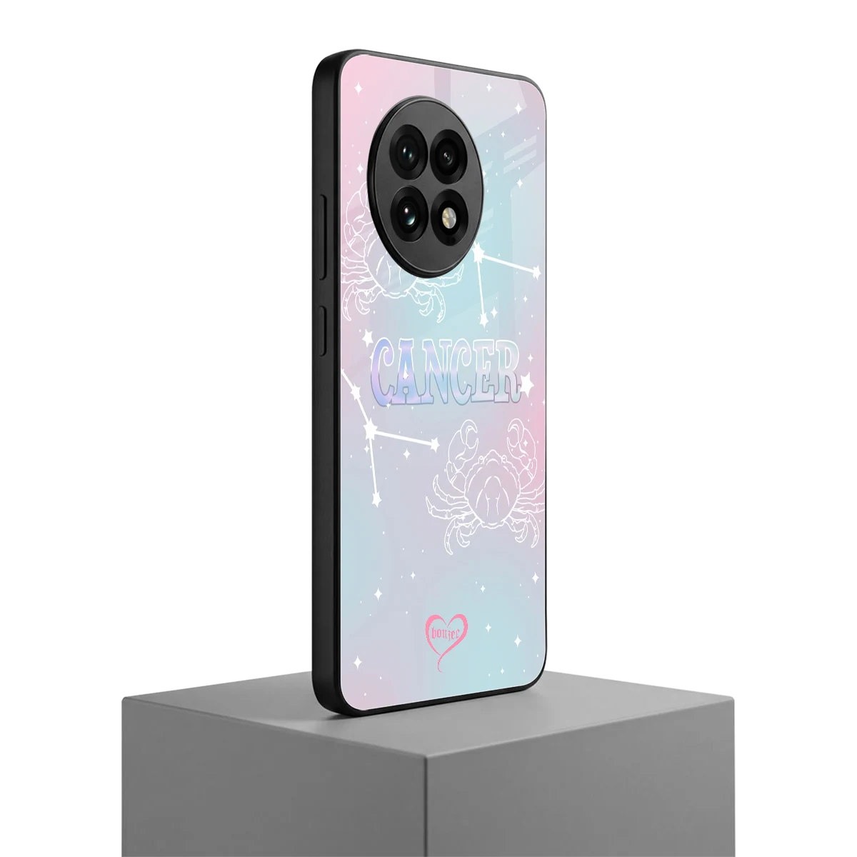 Cancer Aura oneplus 13r mobile cover | shockproof glass phone case