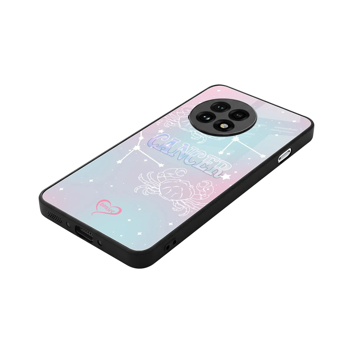 Cancer Aura stylish phone case for oneplus 13r | glossy glass and slim fit