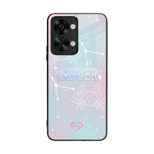 Cancer Aura back phone cover | glass case for oneplus nord 2t