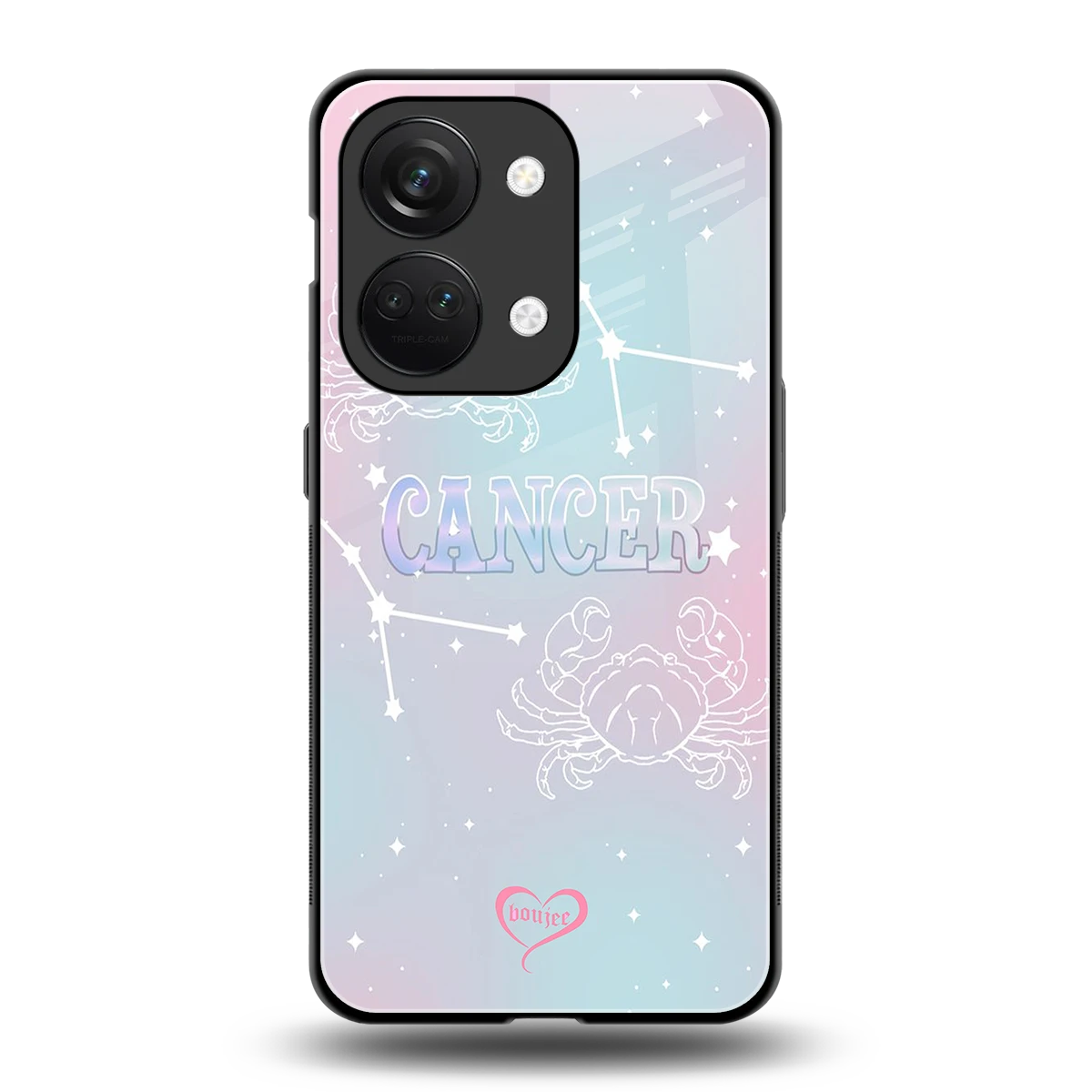 Cancer Aura back phone cover | glass case for oneplus nord 3