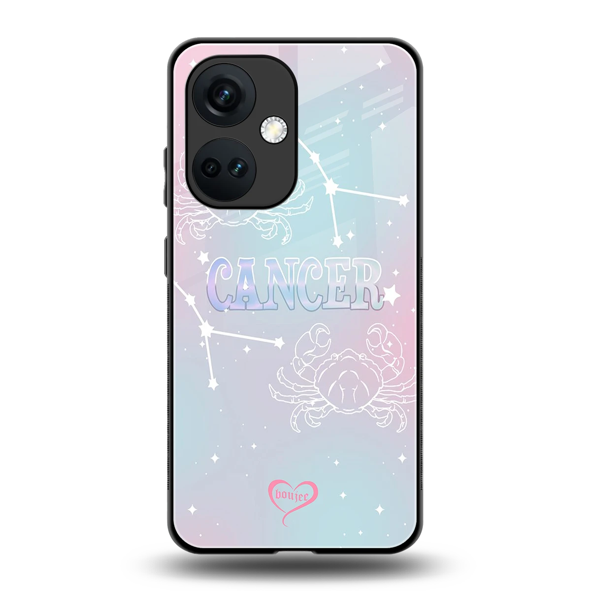 Cancer Aura back phone cover | glass case for oneplus nord ce 3