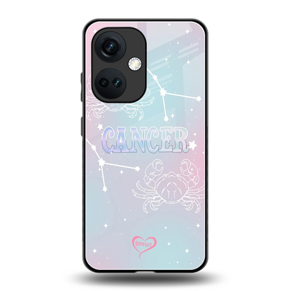 Cancer Aura back phone cover | glass case for oneplus nord ce 3