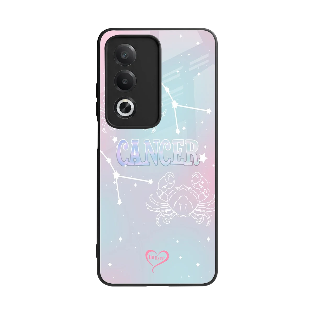 Cancer Aura back phone cover | glass case for oppo a3 pro