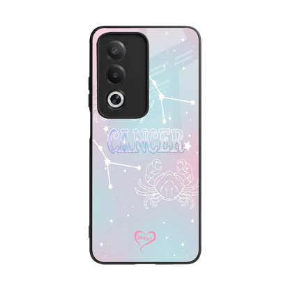 Cancer Aura back phone cover | glass case for oppo a3 pro