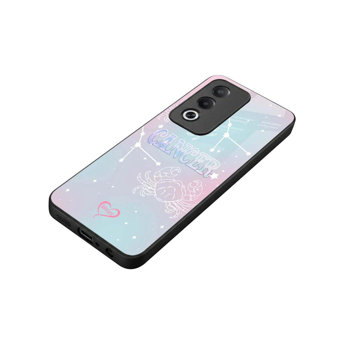Cancer Aura stylish phone case for oppo a3 pro | glossy glass and slim fit