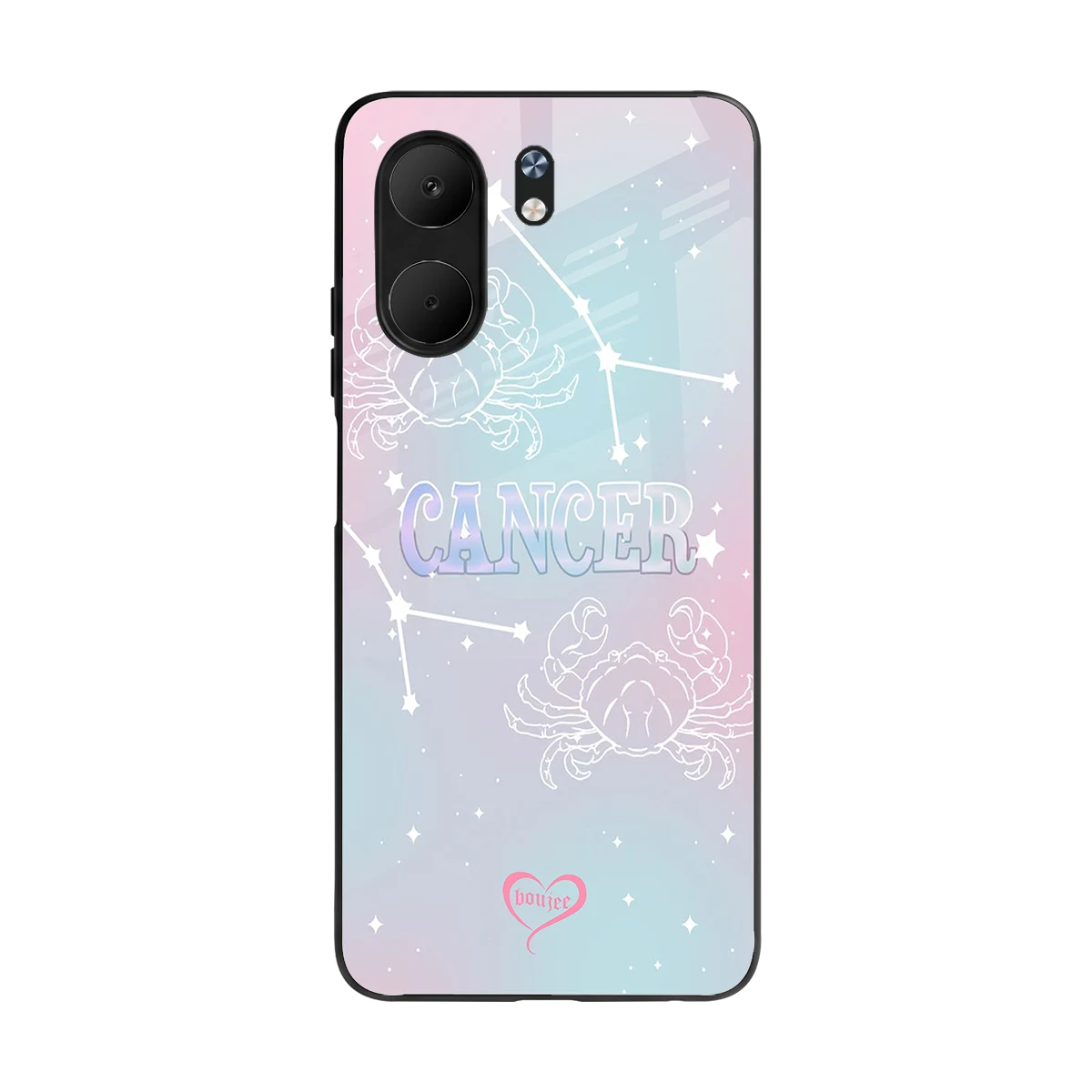 Cancer Aura back phone cover | glass case for oppo a5x 5g