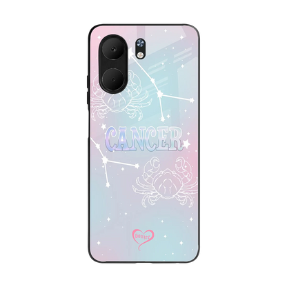 Cancer Aura back phone cover | glass case for oppo a5x 5g