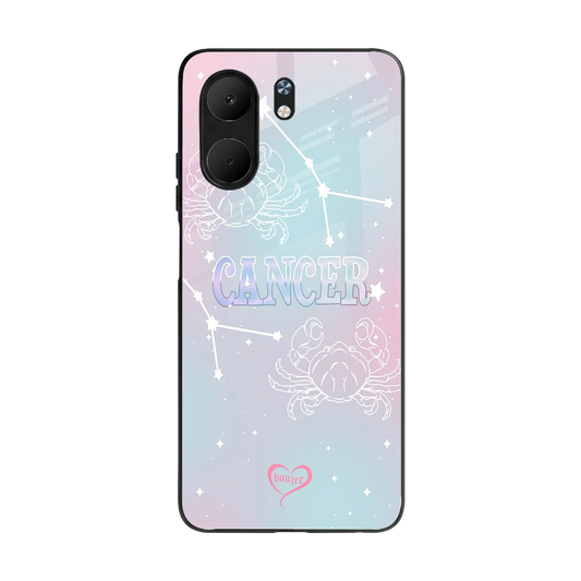 Cancer Aura back phone cover | glass case for oppo a5x 5g